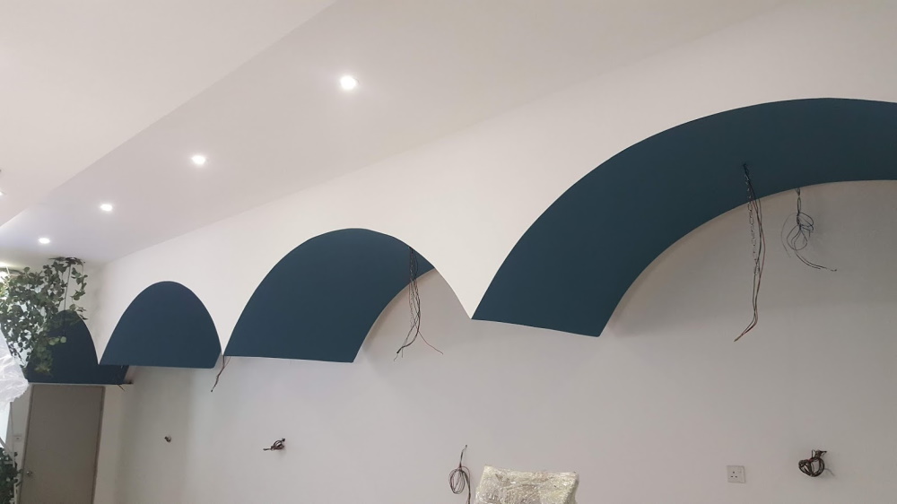 Feature Ceiling & Partition Feature Wall